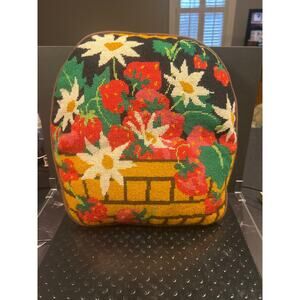 Vintage Needlepoint Pillow